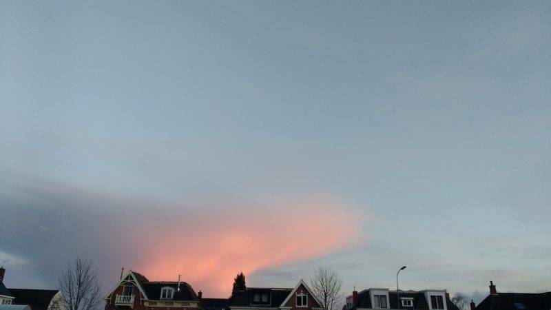 Roze wolk januari 2018